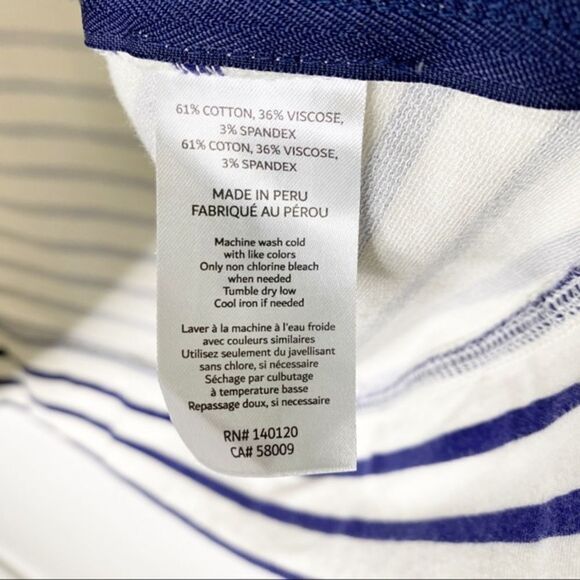 STELLA & DOT Striped Side Zip Pullover Crush It Size Medium - Picture 7 of 8